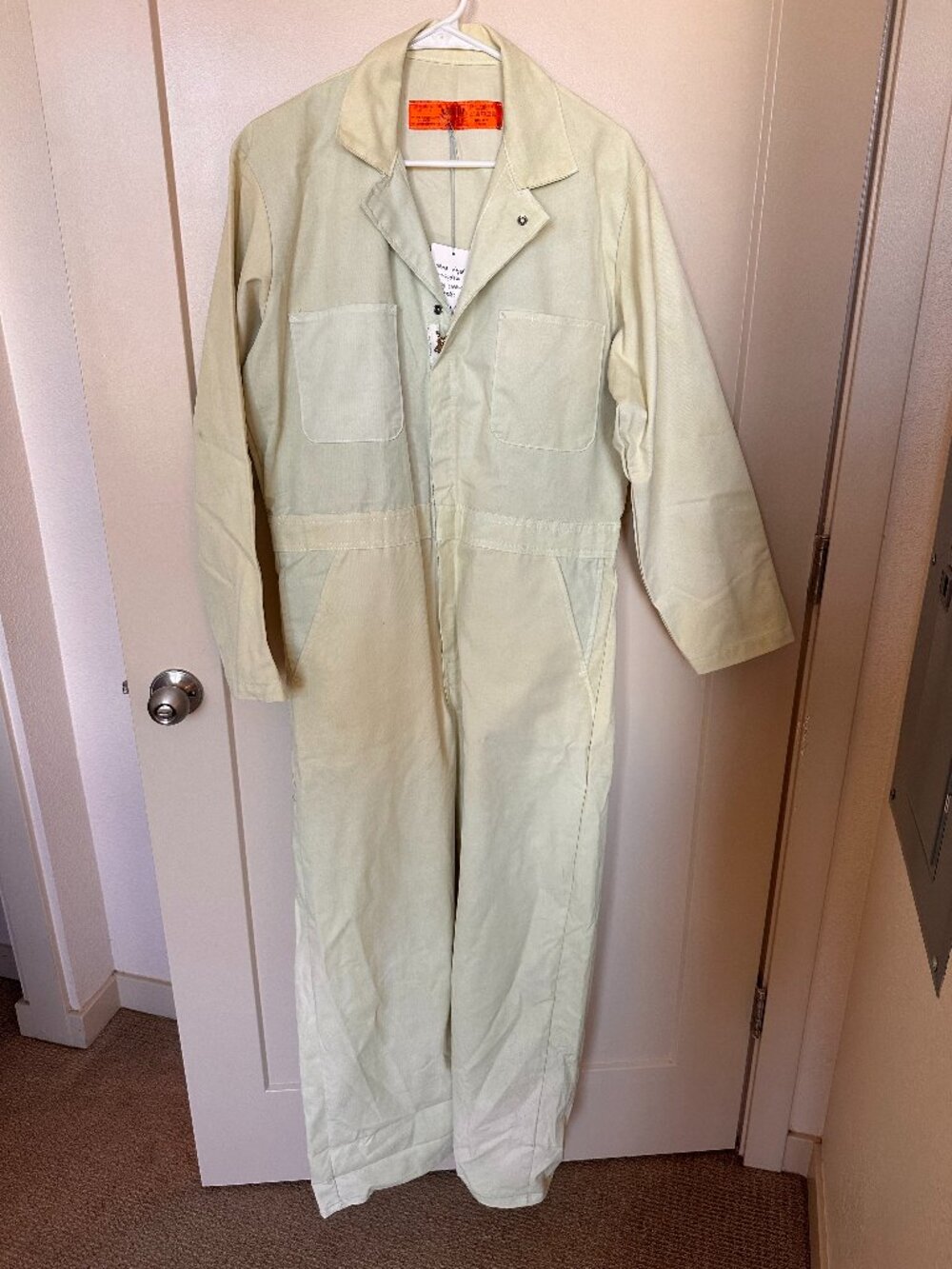 Vintage Hand-dyed Honeydew Work Coveralls